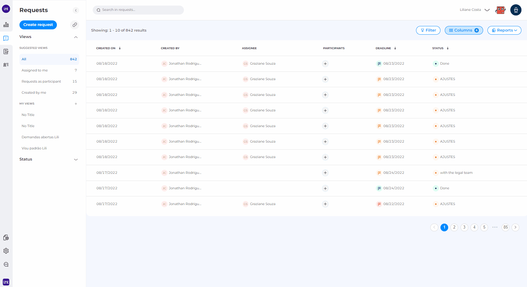 How do I create a new status?